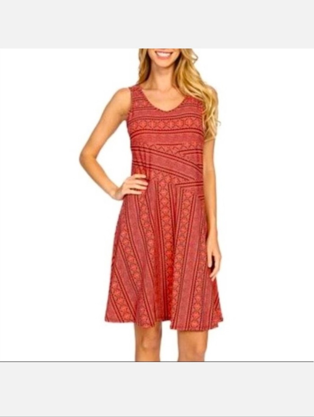 Prana Orange Amelie Dress Size Large